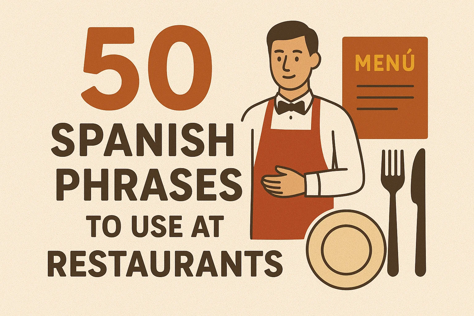 50 Spanish Restaurant Phrases You'll Actually Use
